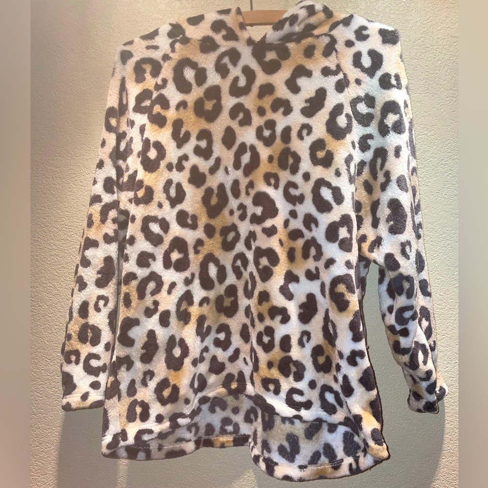 Sleep Justice Leopard Print Kids Pajama Top Girls Size 12